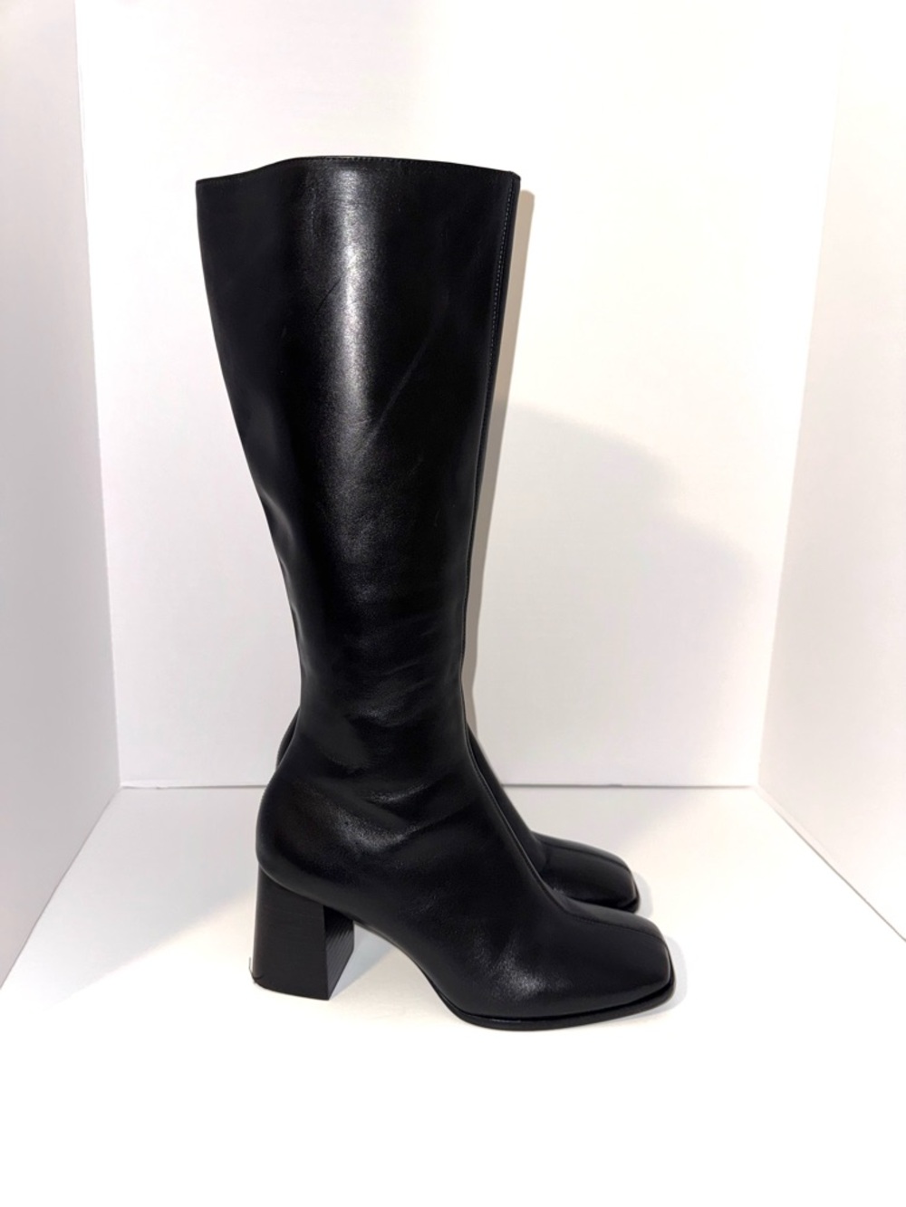 Reformation Nylah Leather Knee Boots